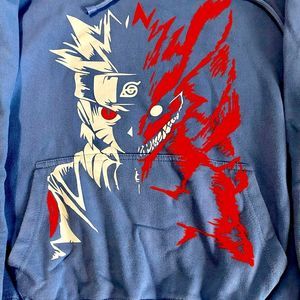Kakashi Hatake Sweatshirt Unisex Blue Adult Size S Anime fan Naruto Manga